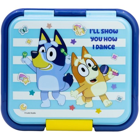 Robustný multibox na desiatu Bluey s 3 priehradkami