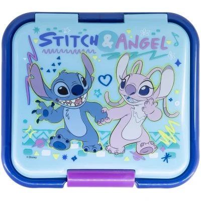 Robustný multibox na desiatu Stitch & Angel s 3 priehradkami