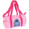 Dievčenská športová taška s obrázkom Stitcha z obľúbeného animovaného seriálu Lilo a Stitch. Má jednu priestrannú hlavnú priehradku na zips, bočné vrecká na drobnosti a nastaviteľný ramenný popruh. Vďaka ušiam ju možno nosiť aj v ruke. Rozmery 38 × 22 × 18 cm.