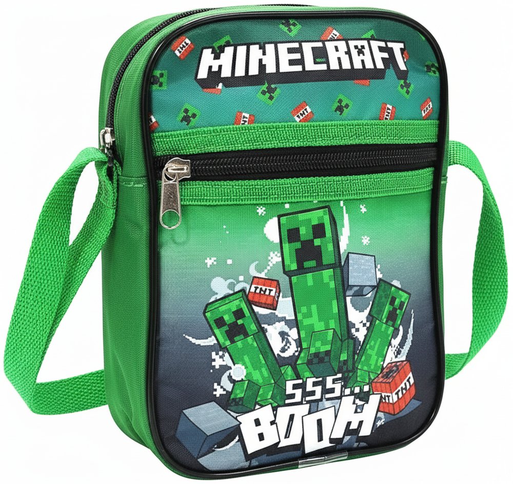 Jacob · Taška cez rameno Minecraft - motív Boom s Creepermi