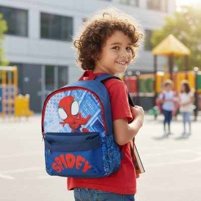 Chlapčenský batoh s predným vreckom Spidey