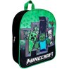 Malý detský batoh s motívom hlavných postáv z hry Minecraft poteší všetkých malých hráčov a fanúšikov tejto legendárnej hry. Má jeden hlavný priestor a nastaviteľné popruhy pre pohodlné nosenie. Rozmery sú 30 × 26 × 10 cm.