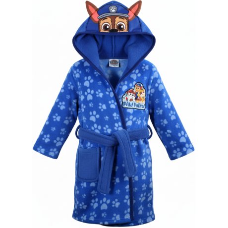 Chlapčenský župan s kapucňou Paw Patrol - policajt Chase