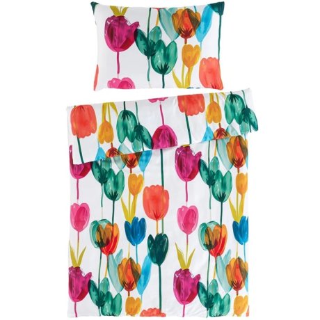Saténové posteľné obliečky Tulipi - Bedtex Exclusive