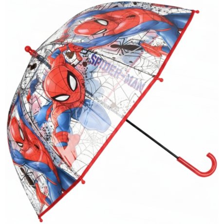 Detský priehľadný dáždnik Spiderman
