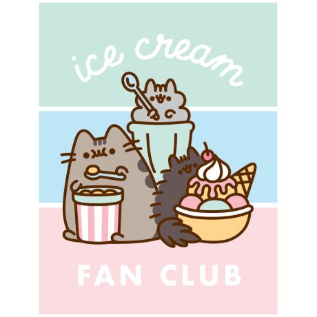 Coral fleece deka Pusheen – Ice Cream Fan Club