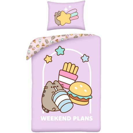 Posteľné obliečky z mikrovlákna Pusheen - Weekend Plans