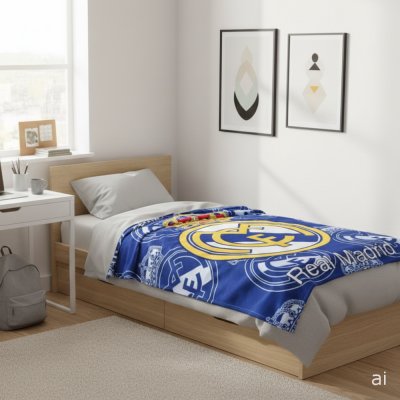 Coral fleece deka FC Real Madrid - Hala Madrid!