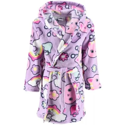 Dievčenský fleece župan s kapucňou Gábinin kúzelný domček