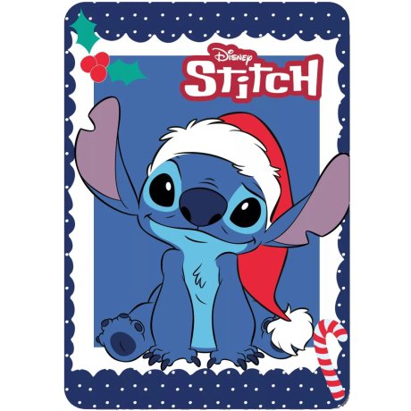 Vianočná flísová deka Lilo & Stitch