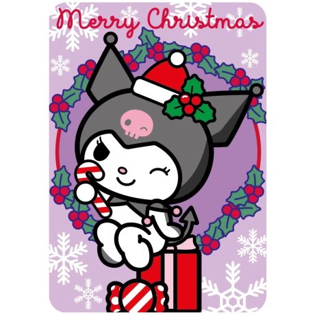 Vianočná flísová deka Kuromi