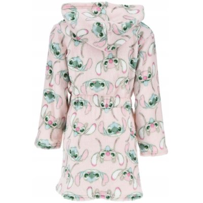 Dievčenský fleece župan s kapucňou Lilo & Stitch