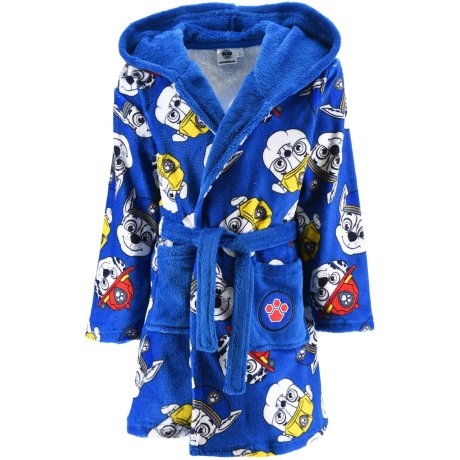Chlapčenský fleece župan s kapucňou Labková patrola