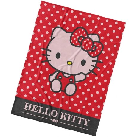 Veľká coral fleece deka Hello Kitty - 2. akosť
