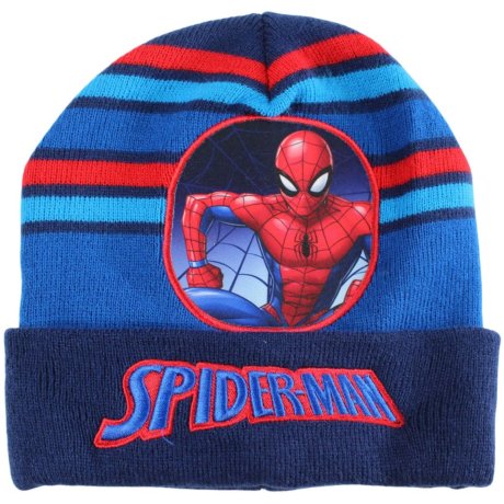 Detská zimná pletená čiapka Spiderman