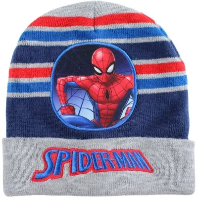 Detská zimná pletená čiapka Spiderman