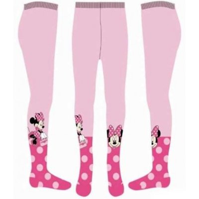 Dievčenské pančucháče s bodkami Minnie Mouse