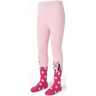 Dievčenské pančucháče s bodkami Minnie Mouse