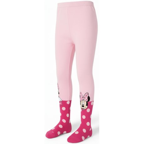 Dievčenské pančucháče s bodkami Minnie Mouse