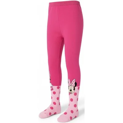 Dievčenské pančucháče s bodkami Minnie Mouse
