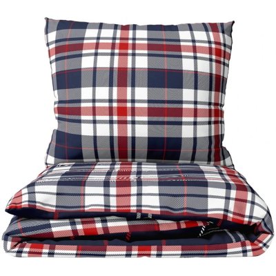 Flanelové posteľné obliečky Káro Oxford