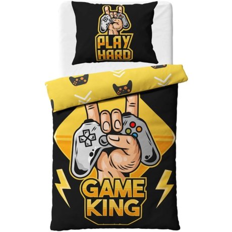 Bavlnené posteľné obliečky Game King