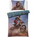 Bavlnené posteľné obliečky Motokros
