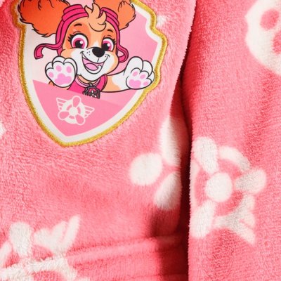 Dievčenský fleece župan s kapucňou Paw Patrol - Skye