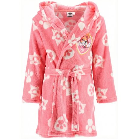 Dievčenský fleece župan s kapucňou Paw Patrol - Skye