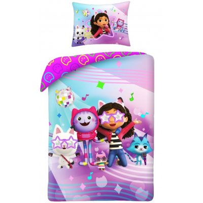 Bavlnené posteľné obliečky Gábinin kúzelný domček – Disko párty