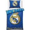 Elegantné futbalové obliečky Real Madrid s motívom Blue Stars v typických klubových farbách sú ideálnou voľbou pre všetkých fanúšikov slávneho „bieleho baletu“. Sú vyrobené zo 100% hladkej bavlny Renforcé, má praktické zapínanie na zips a certifikát OEKO-TEX STANDARD 100. Rozmer 140×200 cm + 70×90 cm.