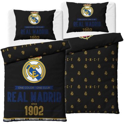 Bavlnené posteľné obliečky FC Real Madrid - Royal Black