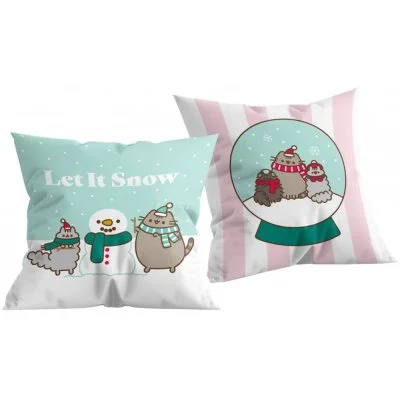 Obojstranný vankúš Pusheen - Let It Snow