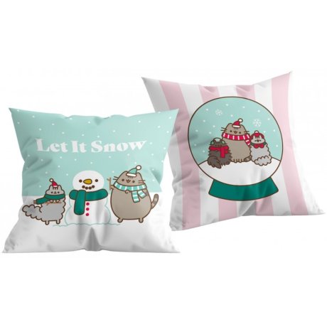 Obojstranný vankúš Pusheen - Let It Snow