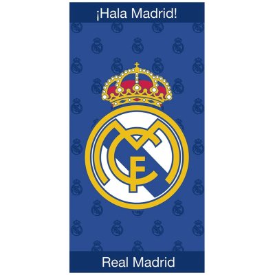 Bavlnená futbalová osuška FC Real Madrid - Crest Navy | 70 x 140 cm
