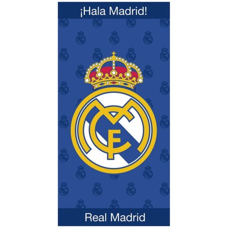 Bavlnená futbalová osuška FC Real Madrid - Crest Navy | 70 x 140 cm