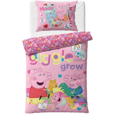 Bavlnené posteľné obliečky Prasiatko Peppa - Čas na hranie