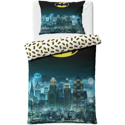Bavlnené posteľné obliečky Batman – Nočný Gotham