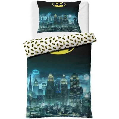 Bavlnené posteľné obliečky Batman – Nočný Gotham