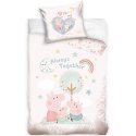 Obliečky do detskej postieľky Prasiatko Peppa - Navždy spolu