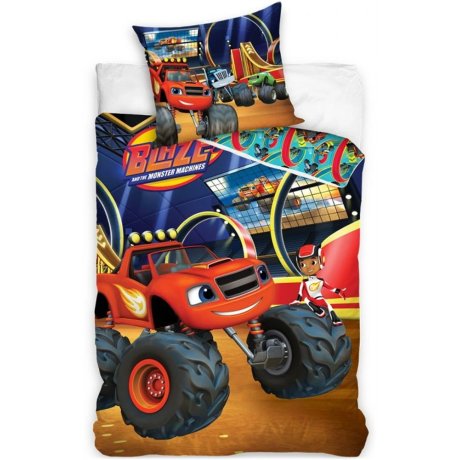 Obliečky do detskej postieľky Plamienok a štvorkolky – Aréna
