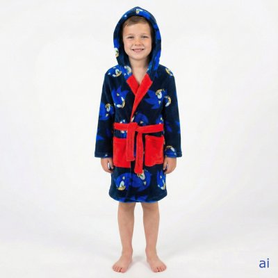 Chlapčenský župan s kapucňou Ježko Sonic