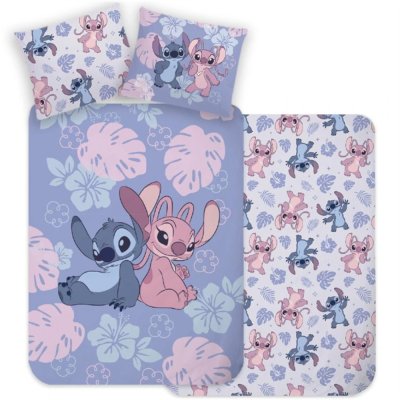 Bavlnené posteľné obliečky Stitch a Angel