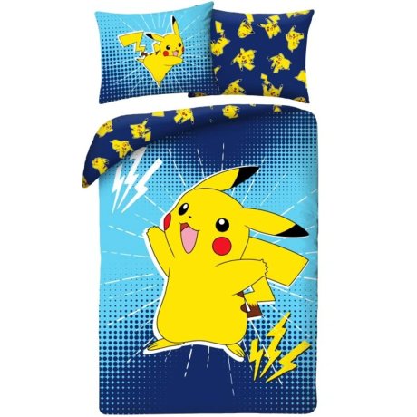 Posteľné obliečky z mikrovlákna Pokémon Pikachu