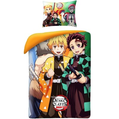 Bavlnené posteľné obliečky Demon Slayer - Mugen Train