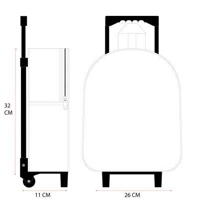Detský cestovný 3D batoh na kolieskach Paw Patrol – Rescue Pups