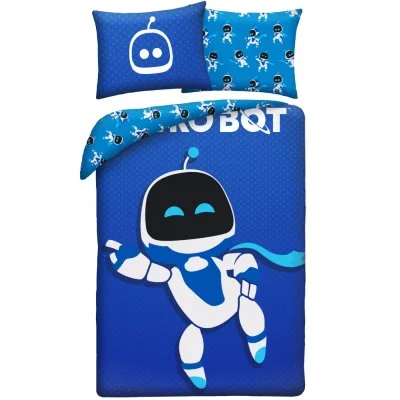 Posteľné obliečky z mikrovlákna Astro Bot – Galactic Blue