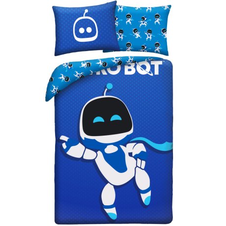 Posteľné obliečky z mikrovlákna Astro Bot – Galactic Blue