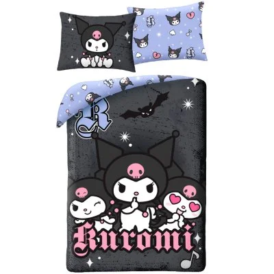 Posteľné obliečky z mikrovlákna Kuromi - Midnight Punk