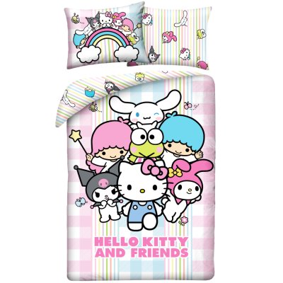Posteľné obliečky z mikrovlákna Hello Kitty and Friends